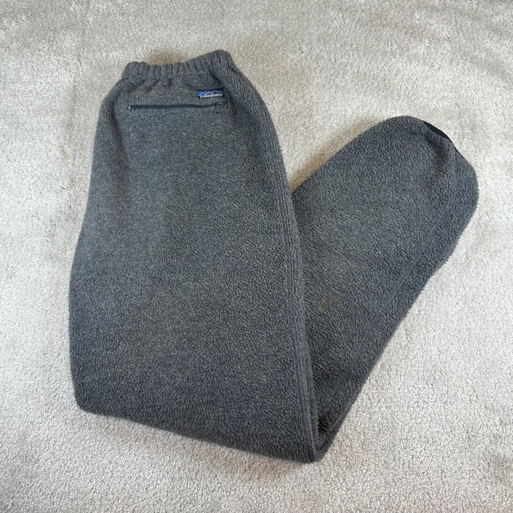 Vintage 80s Patagonia Synchilla Fleece Pants Mens XL Gray Made in USA Joggers XL